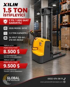 XILIN CDD1545 1.5 Ton 4.5 Metre Akülü İstif Makinası
